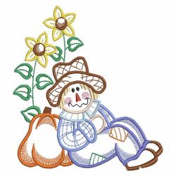 Folk Art Scarecrow 10(Md) machine embroidery designs