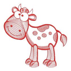 Redwork Farm Animals 10(Md) machine embroidery designs