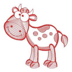 Redwork Farm Animals 10(Lg)