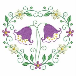 Heirloom Purple Flower(Md) machine embroidery designs