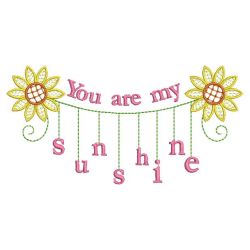 You Are My Sunshine 09(Lg) machine embroidery designs