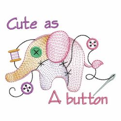Cute As A Button 02 machine embroidery designs