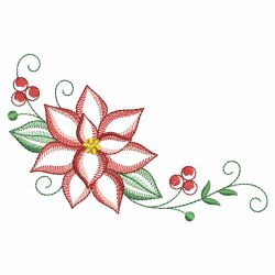 Vintage Poinsettia 04(Md) machine embroidery designs