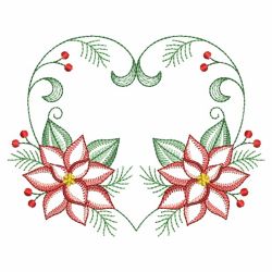 Vintage Poinsettia 08(Md) machine embroidery designs