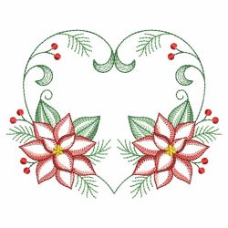 Vintage Poinsettia 08(Lg) machine embroidery designs