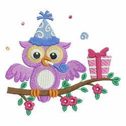 Holiday Owls 08 machine embroidery designs