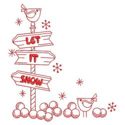 Redwork Let It Snow 1 09(Lg)