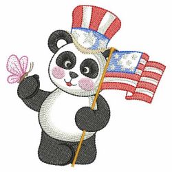 Holiday Panda 06(Lg) machine embroidery designs