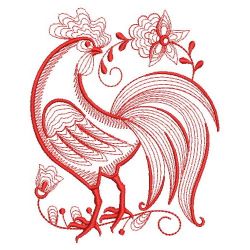 Redwork Rooster and Hen 02(Md)