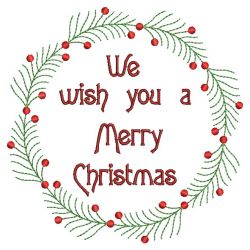 Christmas Wreath(Md) machine embroidery designs