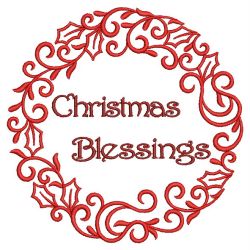 Christmas Wreath 03(Md) machine embroidery designs