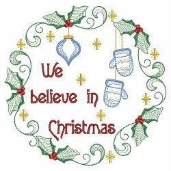 Christmas Wreath 04(Md) machine embroidery designs