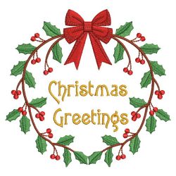 Christmas Wreath 05(Md) machine embroidery designs