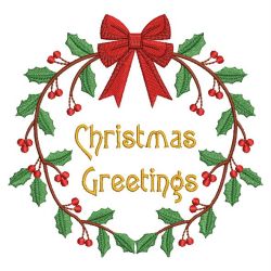 Christmas Wreath 05(Lg) machine embroidery designs