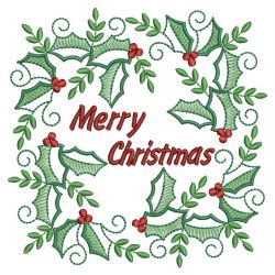 Christmas Wreath 06(Md) machine embroidery designs