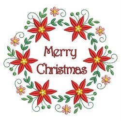 Christmas Wreath 07(Md) machine embroidery designs