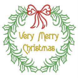 Christmas Wreath 09(Sm) machine embroidery designs