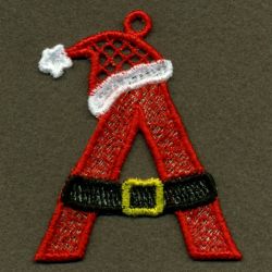 FSL Santa Alphabet machine embroidery designs