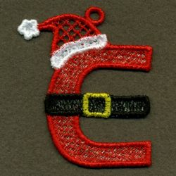 FSL Santa Alphabet 05 machine embroidery designs