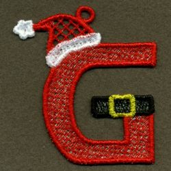 FSL Santa Alphabet 07 machine embroidery designs