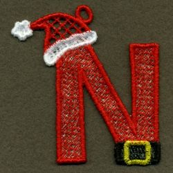 FSL Santa Alphabet 14 machine embroidery designs