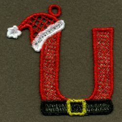 FSL Santa Alphabet 21 machine embroidery designs