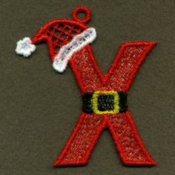 FSL Santa Alphabet 24 machine embroidery designs