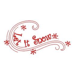 Redwork Let It Snow 2 01(Sm) machine embroidery designs