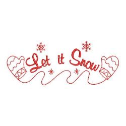 Redwork Let It Snow 2 02(Sm)