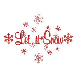 Redwork Let It Snow 2 07(Md) machine embroidery designs