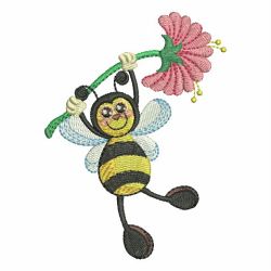 Lovely Bee 02 machine embroidery designs