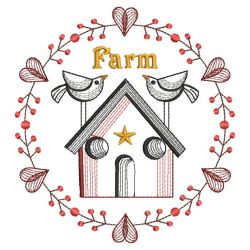 Rippled Country Farm 09(Md) machine embroidery designs