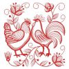 Redwork Rooster and Hen 06(Md)