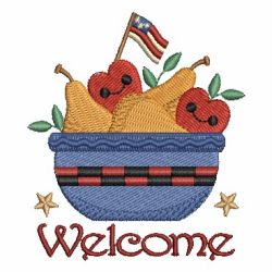 Folk Art Welcome 02 machine embroidery designs