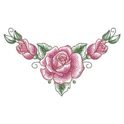 Sketched Roses 05(Md) machine embroidery designs