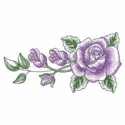 Sketched Roses 09(Md) machine embroidery designs