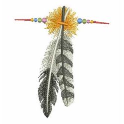 Indian Feathers 06 machine embroidery designs