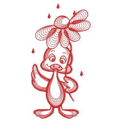 Redwork Duckling 04(Md) machine embroidery designs