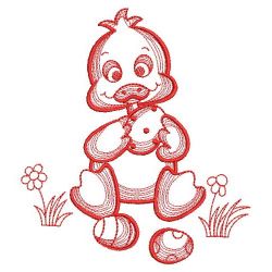 Redwork Duckling 09(Lg)