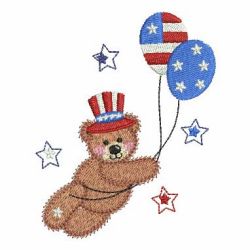 Patriotic Teddy Bear 10 machine embroidery designs