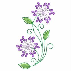 Heirloom Purple Flowers machine embroidery designs