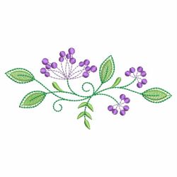 Heirloom Purple Flowers 08 machine embroidery designs