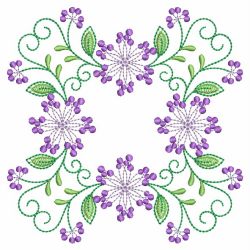 Heirloom Purple Flowers 09 machine embroidery designs