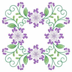 Heirloom Purple Flowers 09 machine embroidery designs