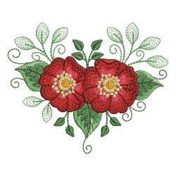 Red Roses 09 machine embroidery designs