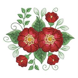 Red Roses 12 machine embroidery designs