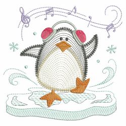 Rippled Little Penguin 03 machine embroidery designs