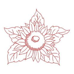 Redwork Sunflowers(Sm) machine embroidery designs