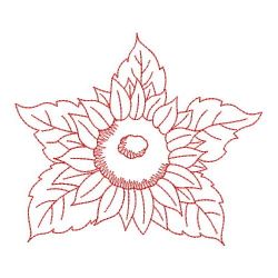 Redwork Sunflowers(Lg) machine embroidery designs