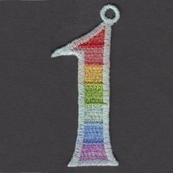 FSL Rainbow Numbers 01 machine embroidery designs